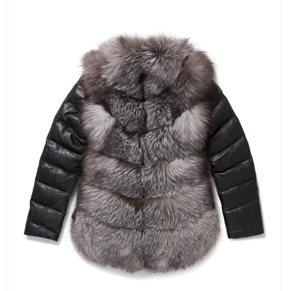 Original Goose country Women's Silver Fox Vest w/ Removable Sleeves. - Picture 2 of 3